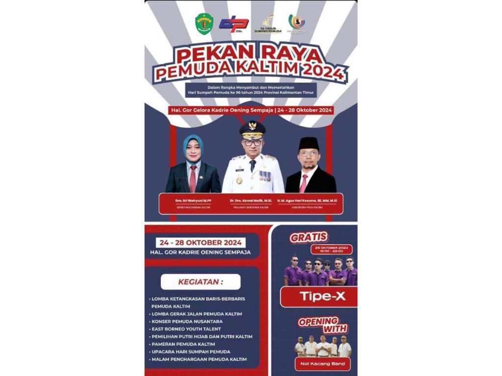 Pekan Raya Pemuda Kaltim 2024.