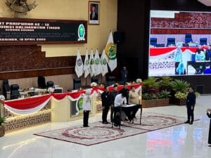 Rapat Paripurna ke-12 DPRD Kaltim membahas RPJMD 2025–2029 di Gedung B DPRD Kaltim. (Foto: Humas DPRD Kaltim)
