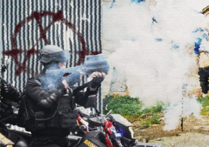 Demonstrasi, Anarkis, dan Kerusuhan: Upaya Negara Melegitimasi Kekerasan terhadap Massa Protes - Hidayatullah Rabbani. (Ilustrasi dikolase oleh ProPublika.id)