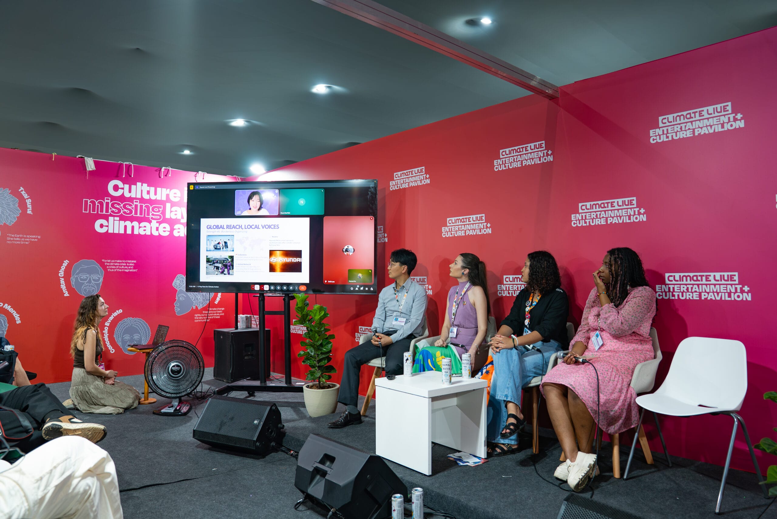 Diskusi KPOP4PLANET di COP30 Brasil pada 18 November 2025. (Foto: Climate Live)