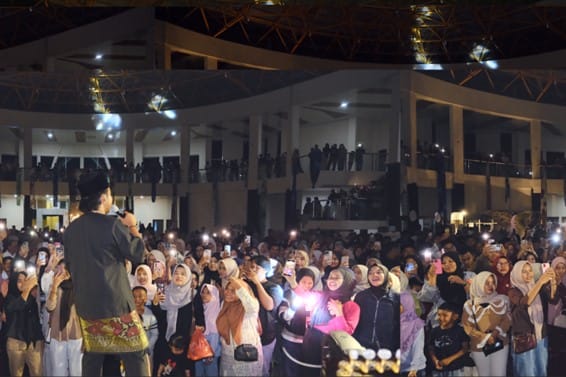 Keramaian malam penutupan Festival Inovasi Lestari. (Dokumentasi Panitia Festival Inovasi Lestari Siak 2025