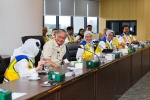 Otorita IKN bersama Kementerian PU menyelenggarakan rapat koordinasi dan kolaborasi mengenai pembangunan IKN pascakunjungan Presiden Prabowo pada Selasa (13/01/2026) di Kantor Otorita IKN. (Foto: Humas Otorita IKN)