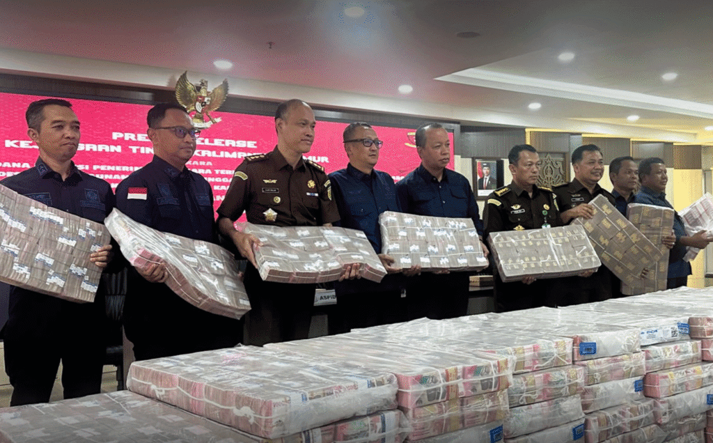 Kejati Kaltim sita aset Rp214 M terkait korupsi tambang lahan transmigrasi Kutai Kartanegara. Foto diambil Kamis, 26 Maret 2026. (Foto: Kejati Kaltim)