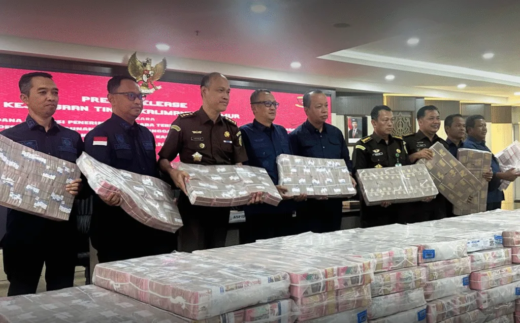 Kejati Kaltim sita aset Rp214 M terkait korupsi tambang lahan transmigrasi Kutai Kartanegara. Foto diambil Kamis, 26 Maret 2026. (Foto: Kejati Kaltim)