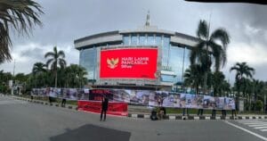 Jaringan Advokasi Tambang (Jatam) Kaltim peringati Hari Anti Tambang di Kota Samarinda, Kalimantan Timur, Jumat (29/5/2026). (Dokumentasi Jatam Kaltim)