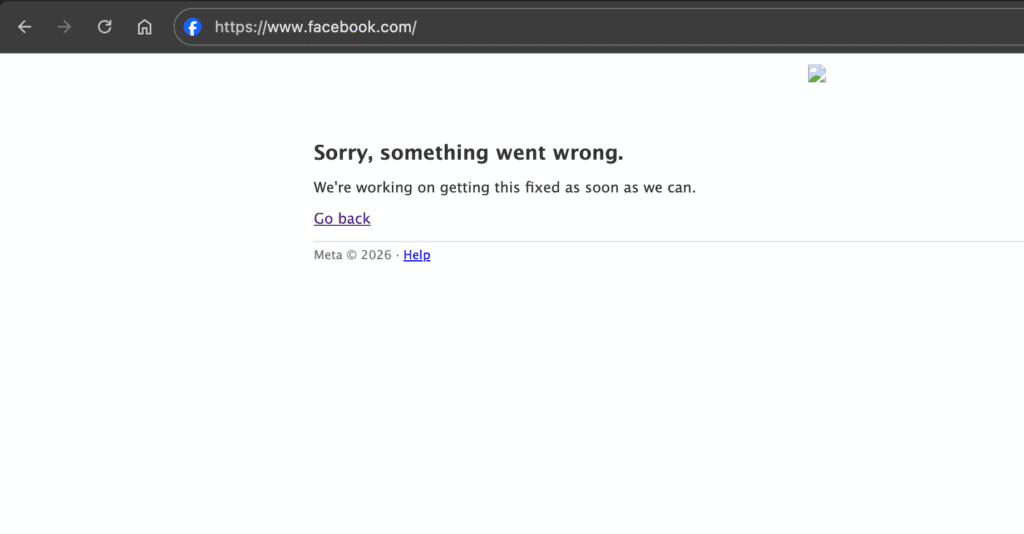 Meta down facebook instagram