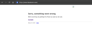 Meta down facebook instagram